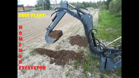 free mini excavator plans|backhoe plans for digging.